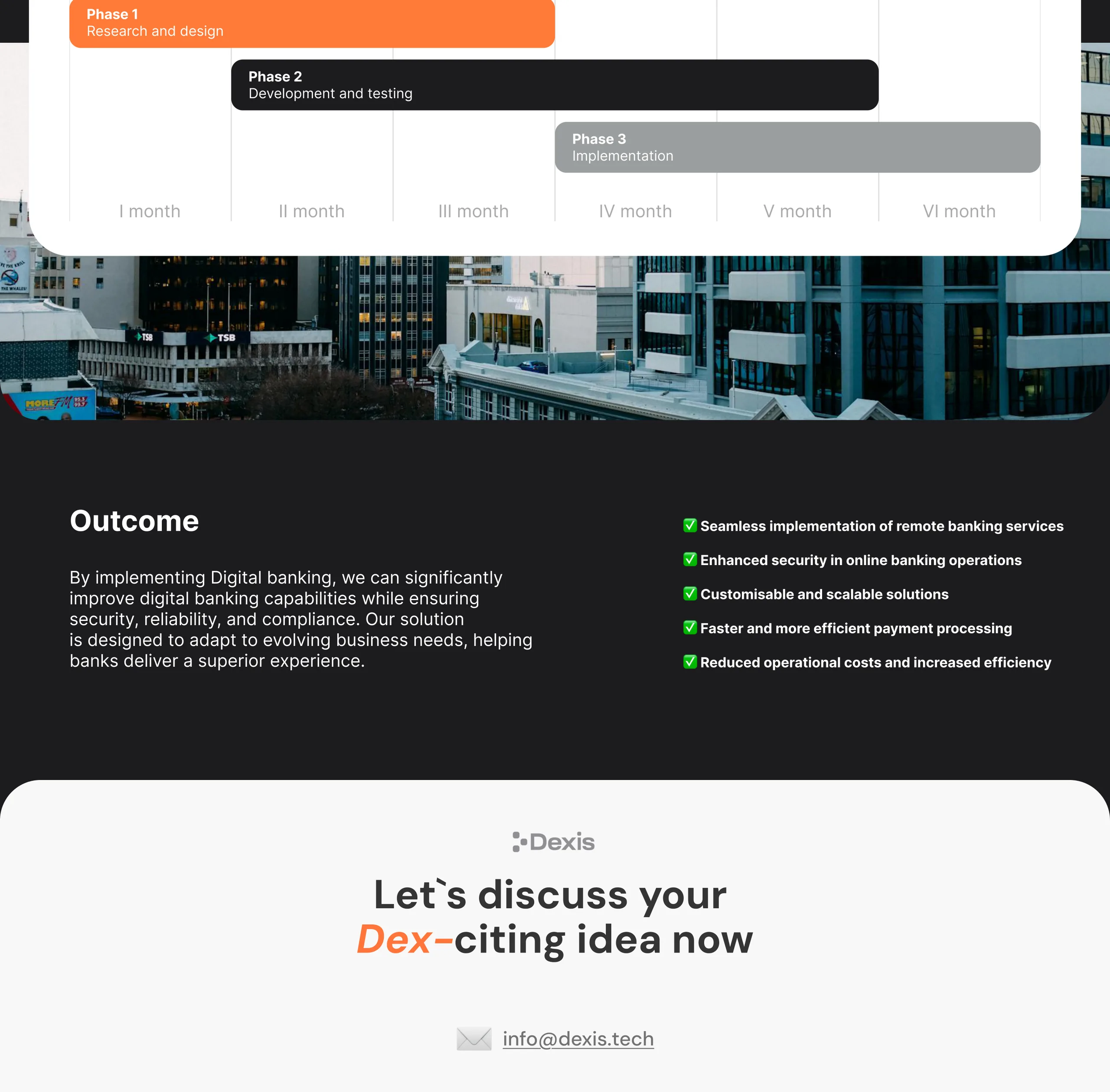 Banking case study - panel 4: architecture and outcome
